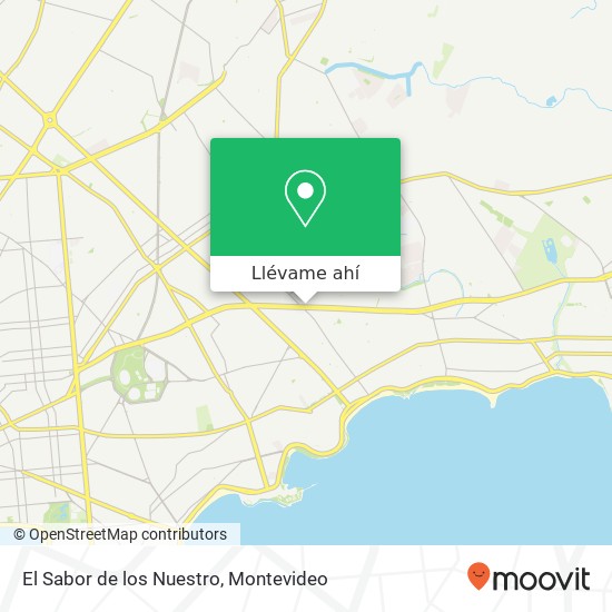 Mapa de El Sabor de los Nuestro, Avenida Italia Unión, Montevideo, 11400