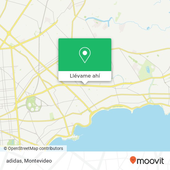 Mapa de adidas, Avenida Italia Buceo, Montevideo, 11400