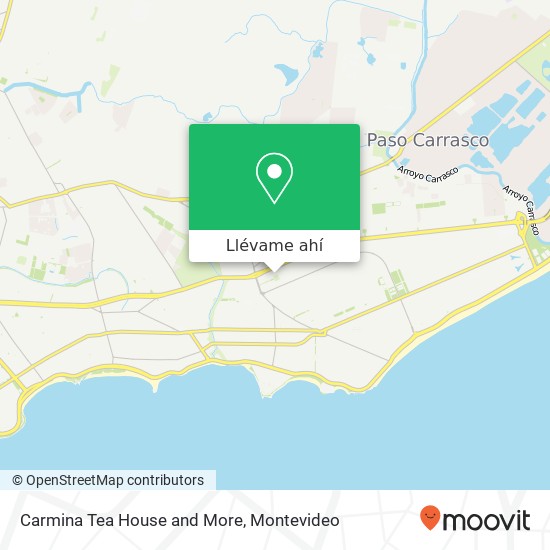 Mapa de Carmina Tea House and More, 5861 Lombardia Carrasco, Montevideo, 11500