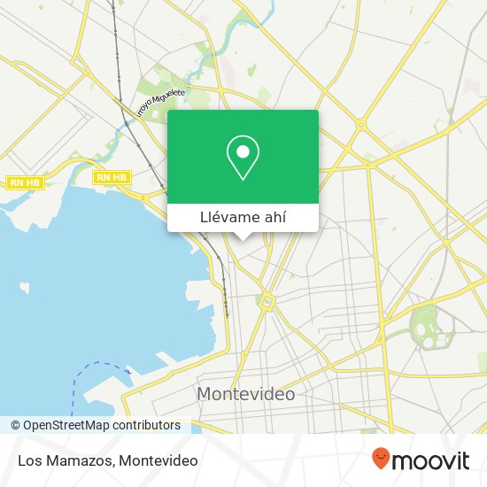 Mapa de Los Mamazos, Santa Fe Reducto, Montevideo, 11800