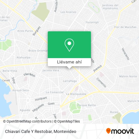 Mapa de Chiavari Cafe Y Restobar