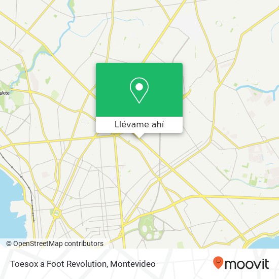 Mapa de Toesox a Foot Revolution, 3433 Boulevard José Batlle y Ordóñez Mercado Modelo y Bolívar, Montevideo