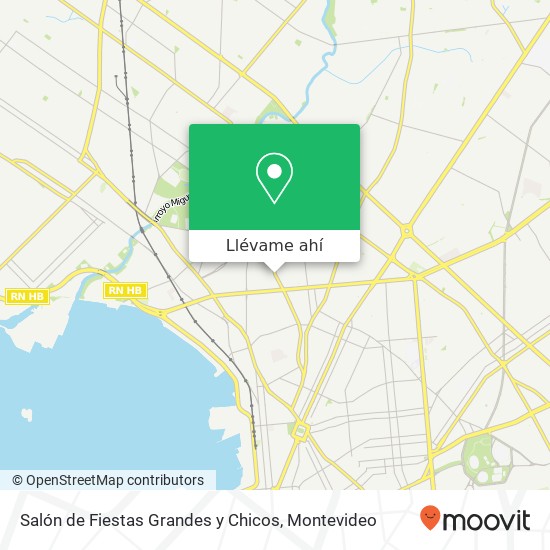 Mapa de Salón de Fiestas Grandes y Chicos, 3133 Avenida Millán Prado Nueva Savona, Montevideo, 11700