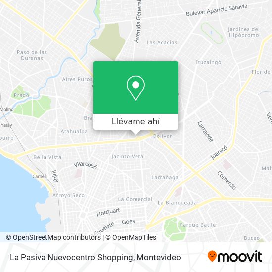 Mapa de La Pasiva Nuevocentro Shopping