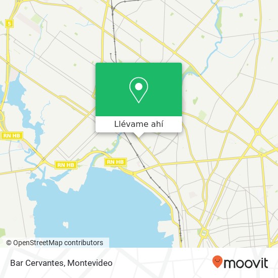 Mapa de Bar Cervantes, Avenida Agraciada Prado Nueva Savona, Montevideo, 11700