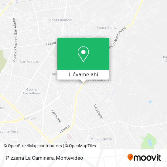 Mapa de Pizzeria La Caminera