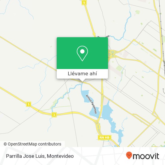 Mapa de Parrilla Jose Luis, 6325 Avenida Luis Batlle Berres La Paloma Tomkinson, Montevideo, 12700