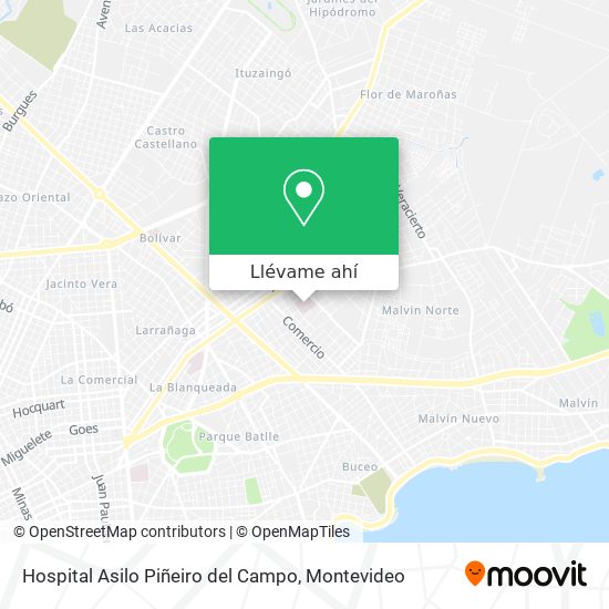 Mapa de Hospital Asilo Piñeiro del Campo