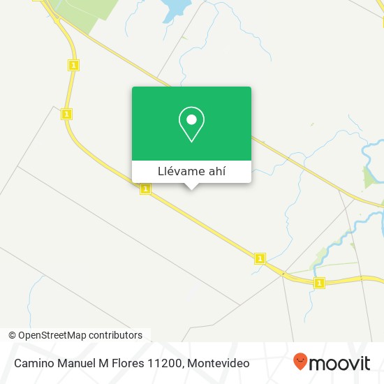 Mapa de Camino Manuel M Flores 11200