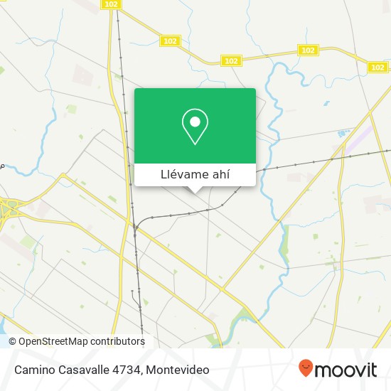 Mapa de Camino Casavalle 4734
