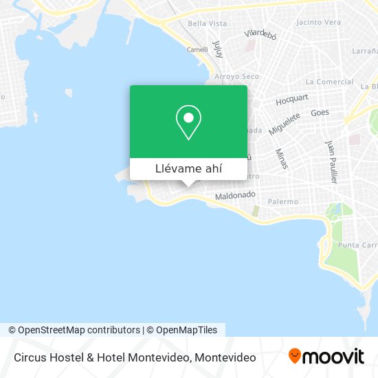 Mapa de Circus Hostel & Hotel Montevideo