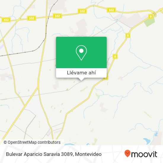 Mapa de Bulevar Aparicio Saravia 3089