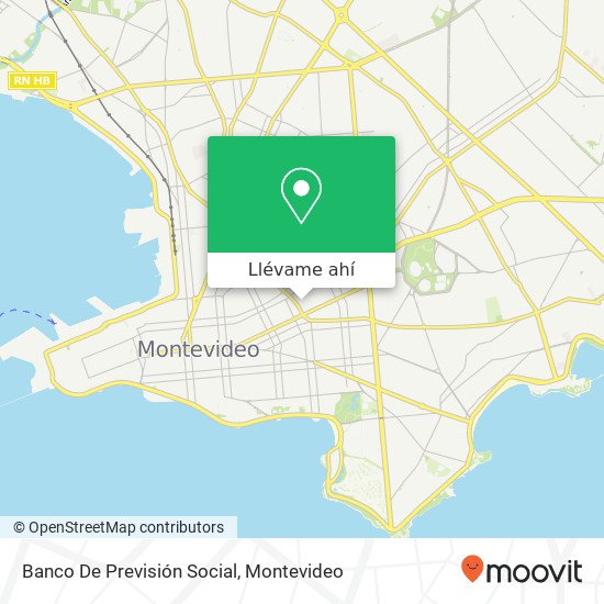 Mapa de Banco De Previsión Social