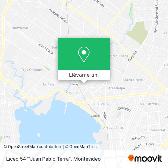 Mapa de Liceo 54 ""Juan Pablo Terra""