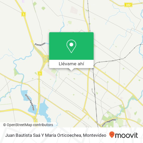 Mapa de Juan Bautista Saá Y María Orticoechea