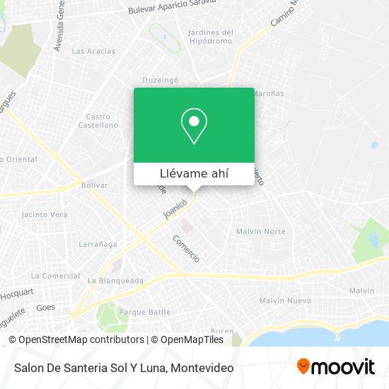 Mapa de Salon De Santeria Sol Y Luna