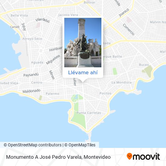 Mapa de Monumento A José Pedro Varela