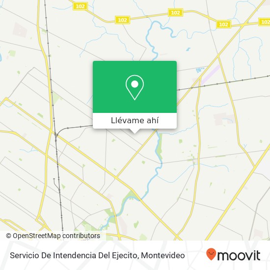 Mapa de Servicio De Intendencia Del Ejecito