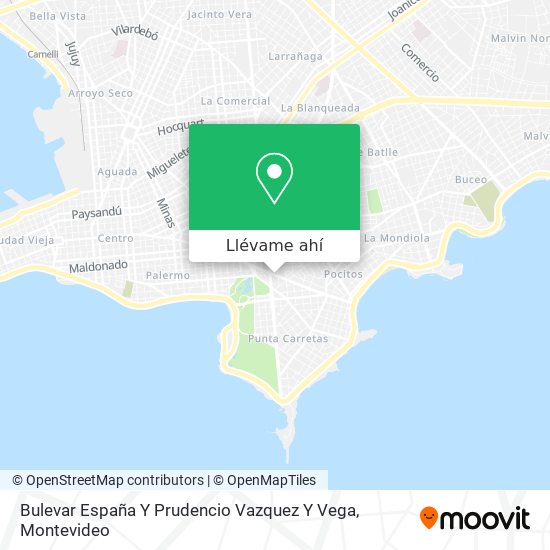 Mapa de Bulevar España Y Prudencio Vazquez Y Vega
