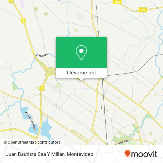 Mapa de Juan Bautista Saá Y Millán