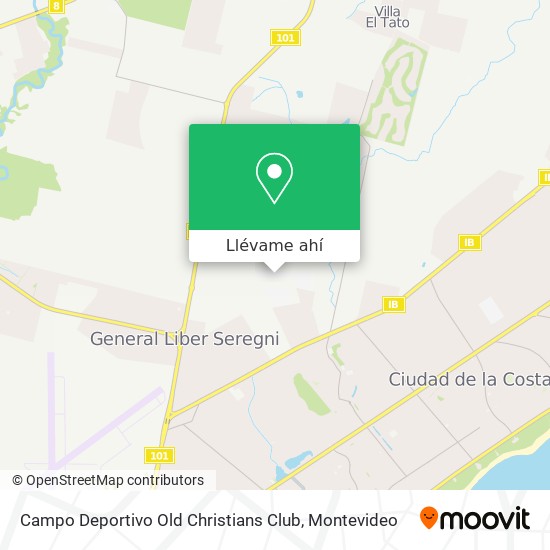 Mapa de Campo Deportivo Old Christians Club