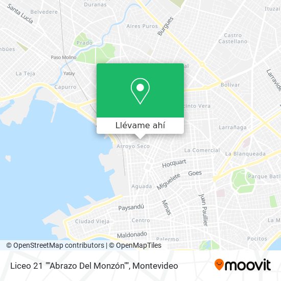 Mapa de Liceo 21 ""Abrazo Del Monzón""