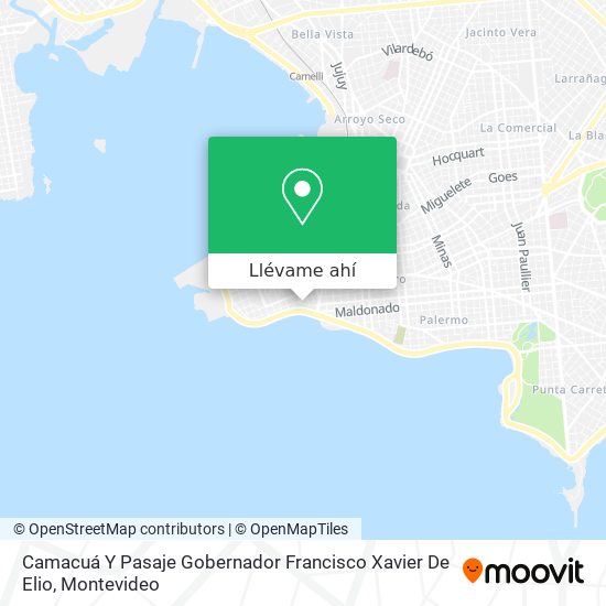 Mapa de Camacuá Y Pasaje Gobernador Francisco Xavier De Elio