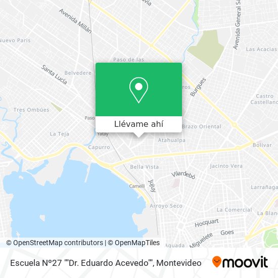 Mapa de Escuela Nº27 ""Dr. Eduardo Acevedo""