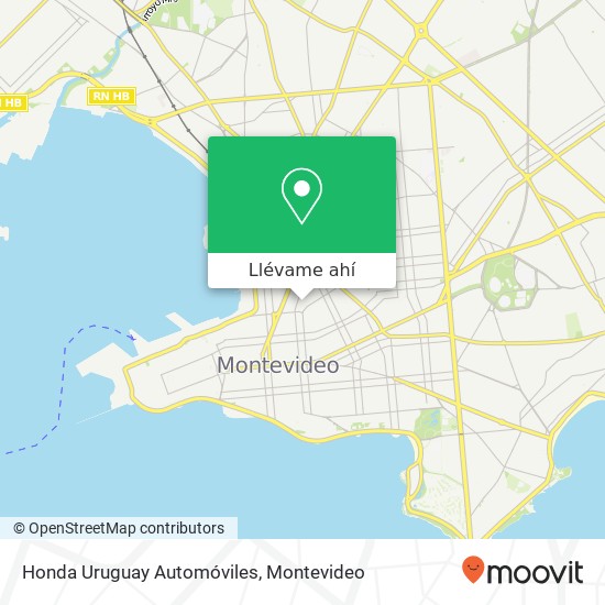 Mapa de Honda Uruguay Automóviles