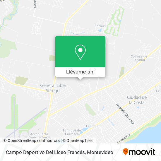 Mapa de Campo Deportivo Del Liceo Francés