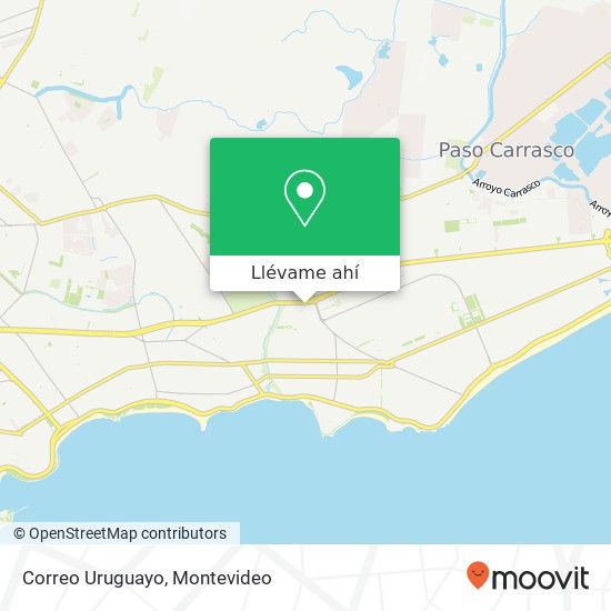 Mapa de Correo Uruguayo