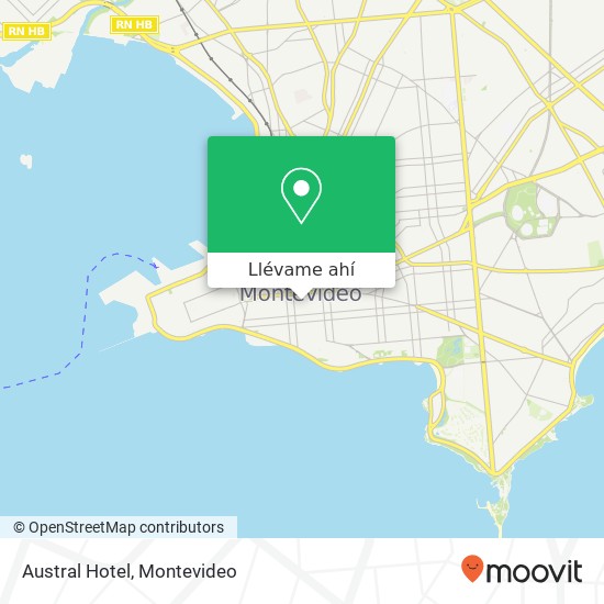 Mapa de Austral Hotel