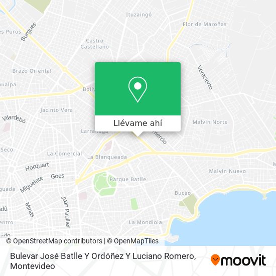 Mapa de Bulevar José Batlle Y Ordóñez Y Luciano Romero