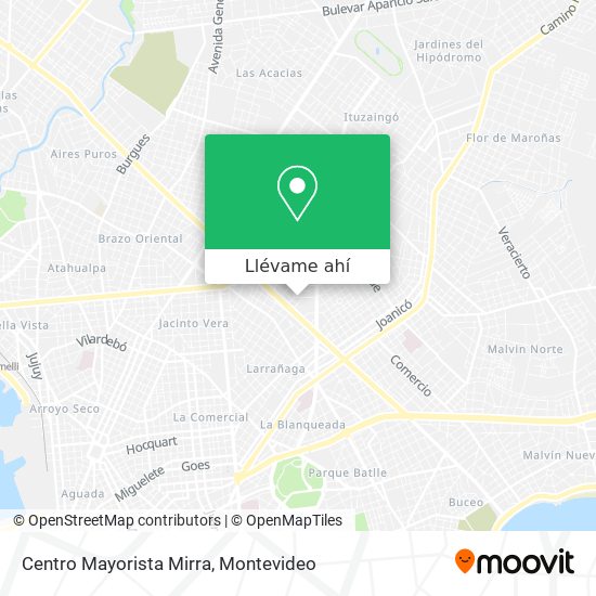 Mapa de Centro Mayorista Mirra