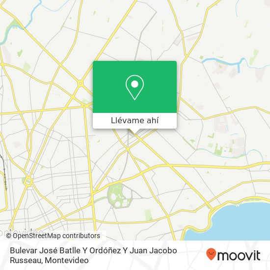 Mapa de Bulevar José Batlle Y Ordóñez Y Juan Jacobo Russeau