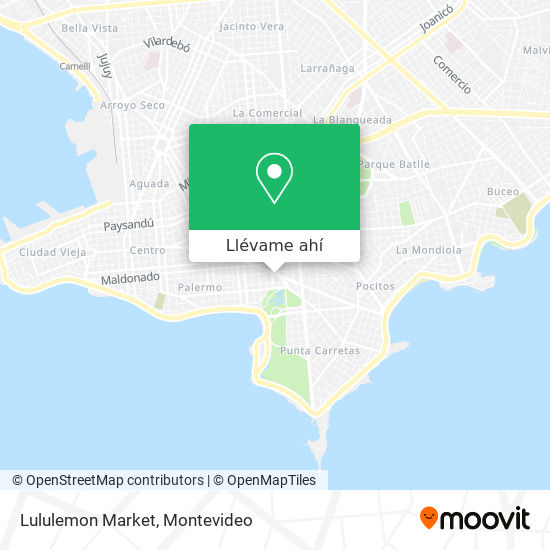 Mapa de Lululemon Market