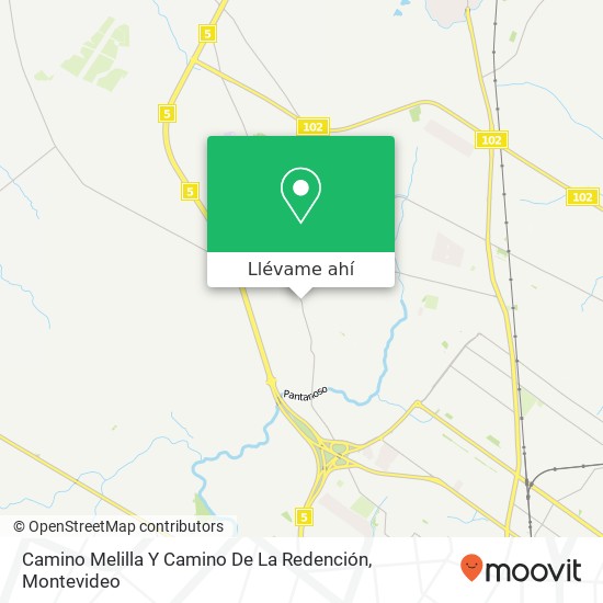 Mapa de Camino Melilla Y Camino De La Redención