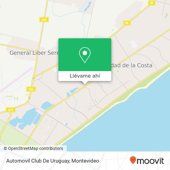 Mapa de Automovil Club De Uruguay