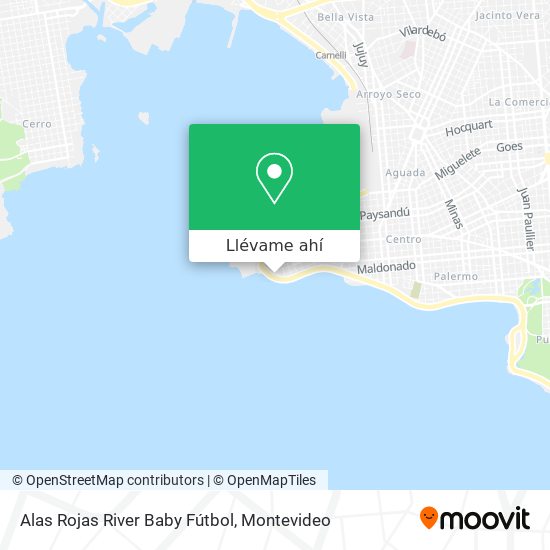 Mapa de Alas Rojas River Baby Fútbol