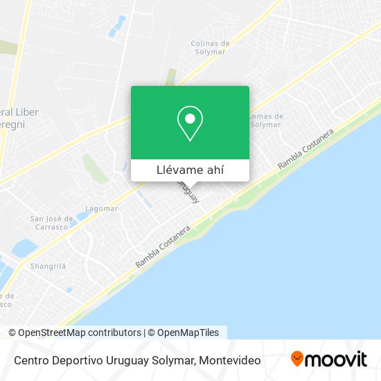 Mapa de Centro Deportivo Uruguay Solymar