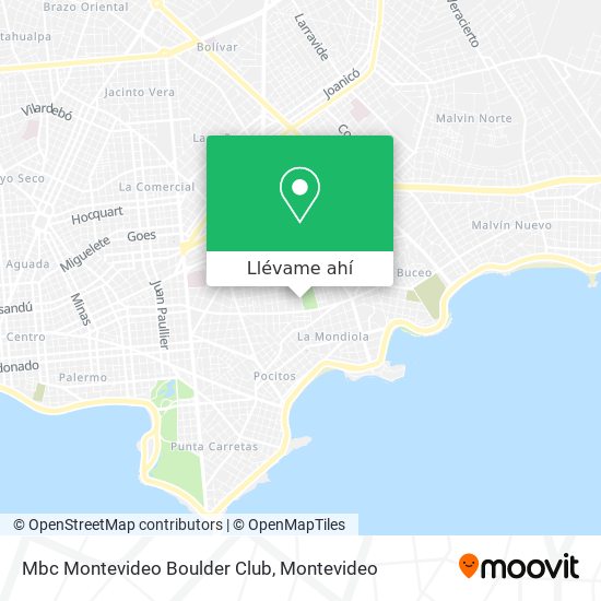 Mapa de Mbc Montevideo Boulder Club