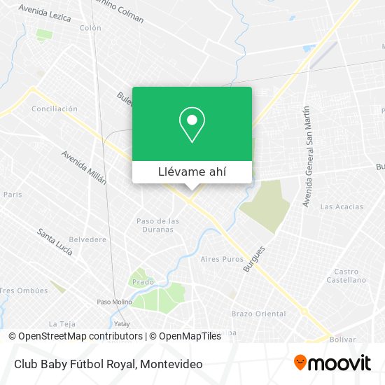 Mapa de Club Baby Fútbol Royal