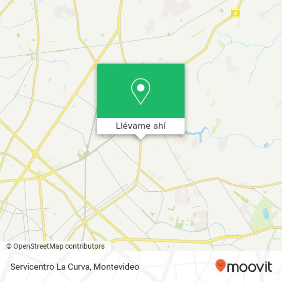 Mapa de Servicentro La Curva