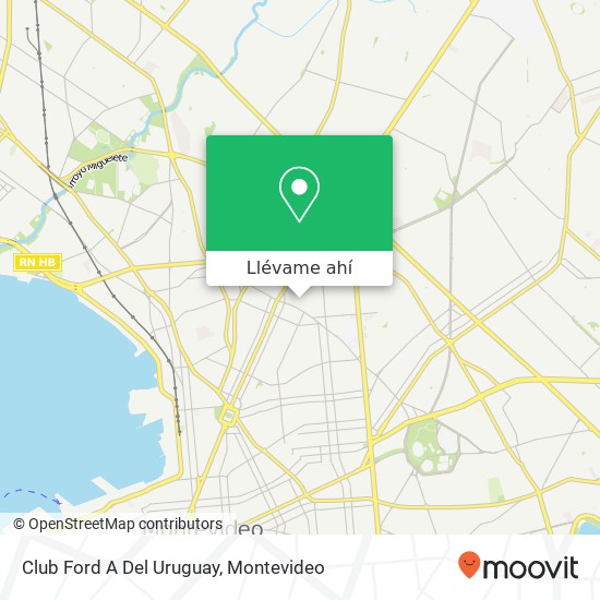 Mapa de Club Ford A Del Uruguay