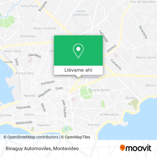 Mapa de Binaguy Automoviles