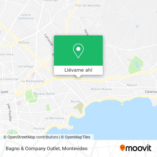 Mapa de Bagno & Company Outlet