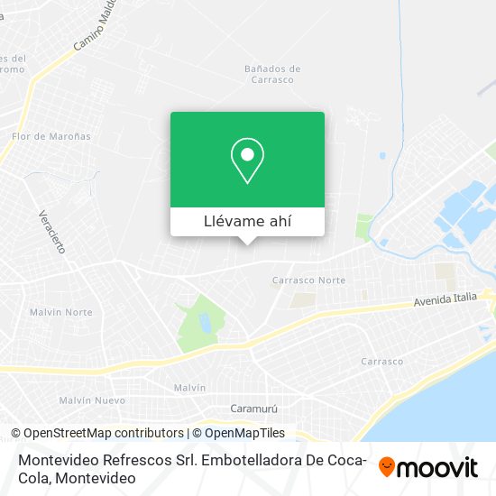 Mapa de Montevideo Refrescos Srl. Embotelladora De Coca-Cola