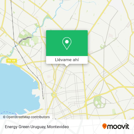 Mapa de Energy Green Uruguay