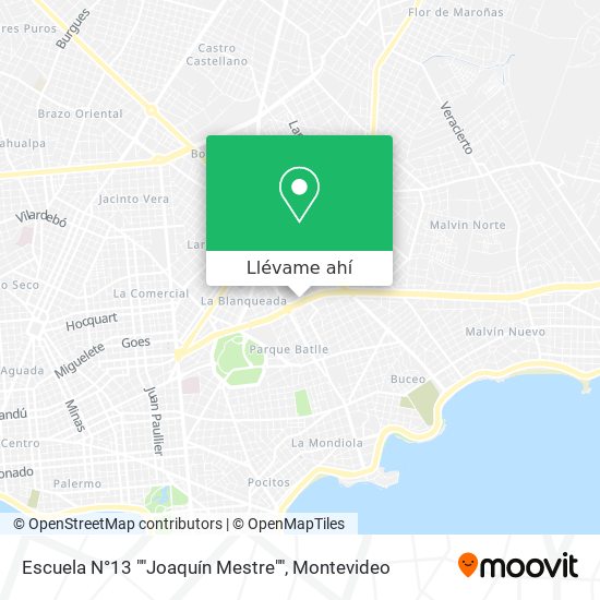 Mapa de Escuela N°13 ""Joaquín Mestre""
