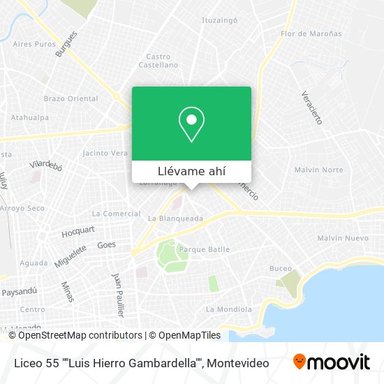 Mapa de Liceo 55 ""Luis Hierro Gambardella""